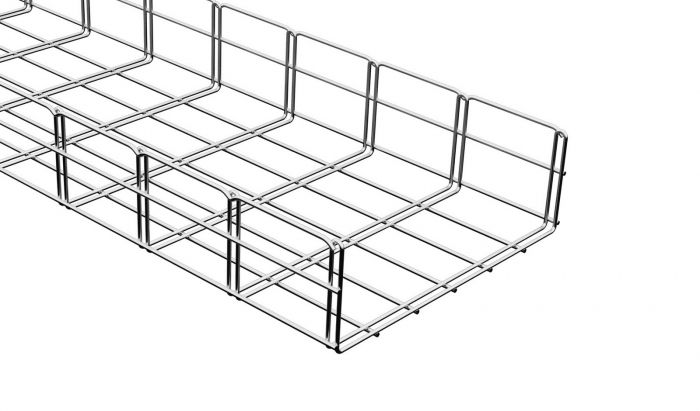 Canal cablu metalic 300x100mm din sarma mesh galvanizat lungime 2m jgheab pentru trasee electrice [1]