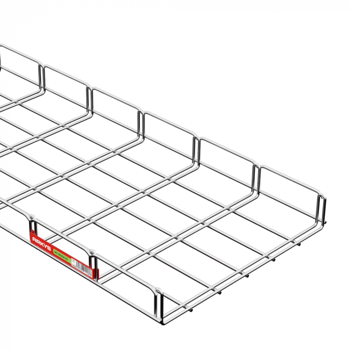 Canal cablu metalic 300x50mm din sarma mesh galvanizat lungime 2 metri jgheab pentru trasee electrice [2]