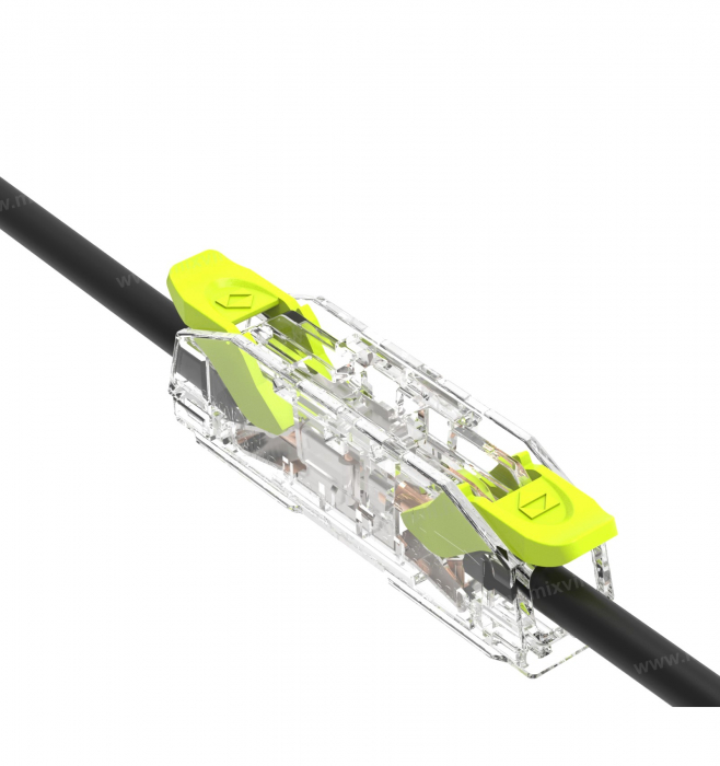 Clema conectare 2 fire 0.2-4mm² cupru litat/flexibil si masiv/solid 400V 32A, transparenta tip push-in [2]