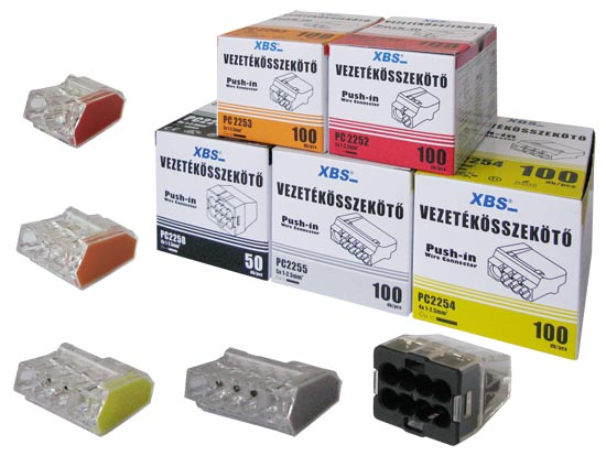Set 100 buc clema legatura 4 fire conectare rapida 1-2.5mm2 24A [4]