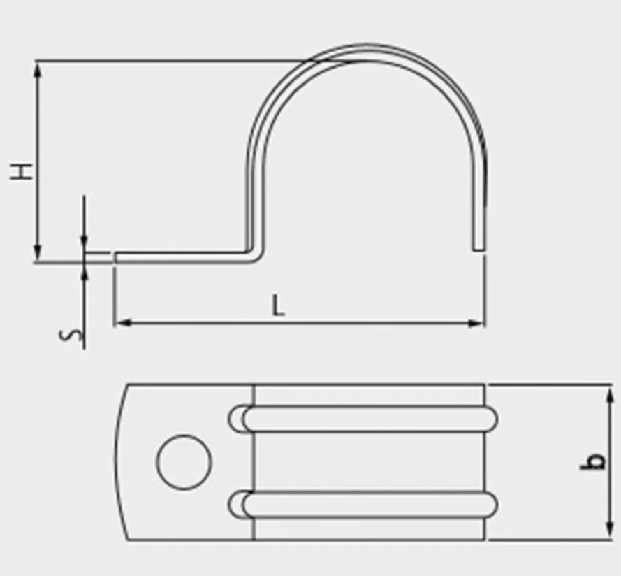 Clema metalica 16mm CELO pentru cabluri sau tevi [2]