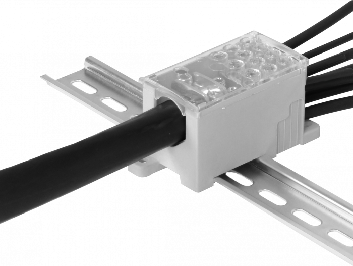 Clema pe sina bloc distribuție PVB 500-4/4 500A 1x150-240mm² + 4x10-70mm² + 4x2,5-16mm² 1000V AC / DC [7]