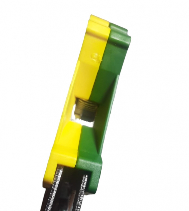 Clema pe sina bloc terminal 16mm² verde-galben 101A 42.5x54mm 690V [4]