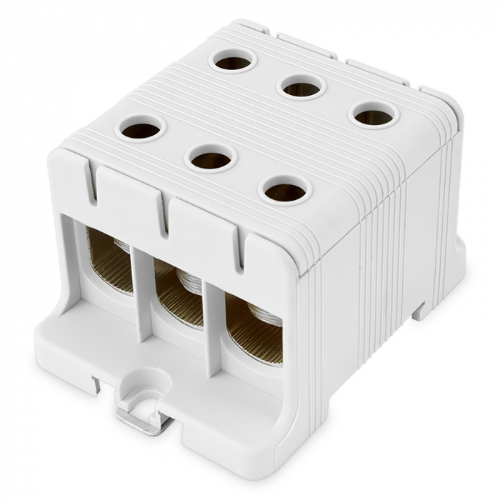 Clema terminala conexiune 1 pol gri Cu-Al 6x95mm²​​​​​​​ montare pe sina DIN 35mm 220A (Al) 245A ( Cu) [1]