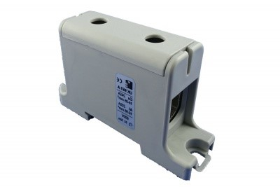 Clema terminala conexiune 1 pol gri Cu-Al 2x50mm²​​​​​​​ montare pe sina DIN 35mm 145A (Al) 160A ( Cu) [1]