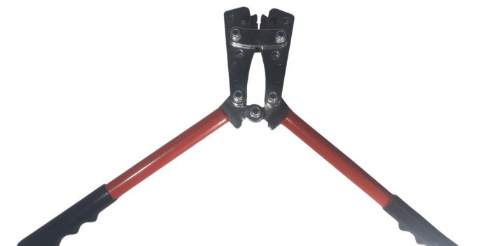 Cleste manual pentru sertizare papuci electrici 6-50mm² 390mm bacuri reglabile [6]