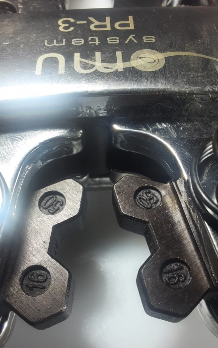 Cleste manual pentru sertizare papuci electrici 6-50mm² 390mm bacuri reglabile [5]