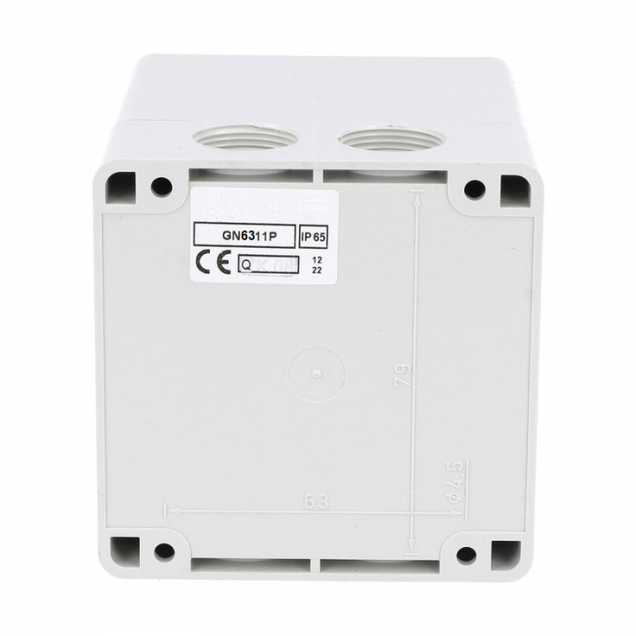 Comutator 1-0-2  63A 18.5kW 3 poli IP65 rotativ inversor de sens motor 125x175mm [5]