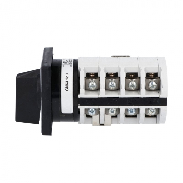 Comutator stea-triunghi 63A 18.5kW 3 poli pornire motor  industrial cu came PACO rotativ IP40 65x65mm [5]