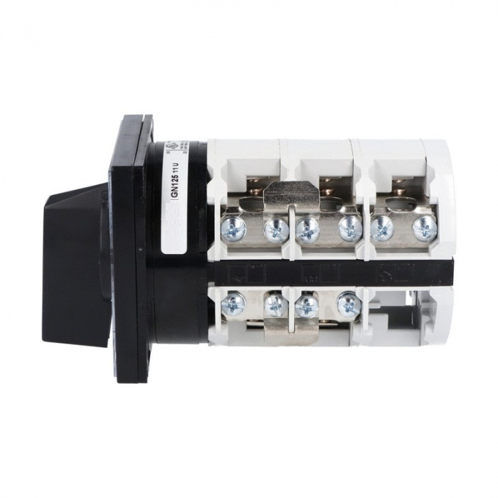 Comutator 125A 37kW 3 poli 1-0-2 IP40 rotativ inversor de sens motor  90x90mm [5]
