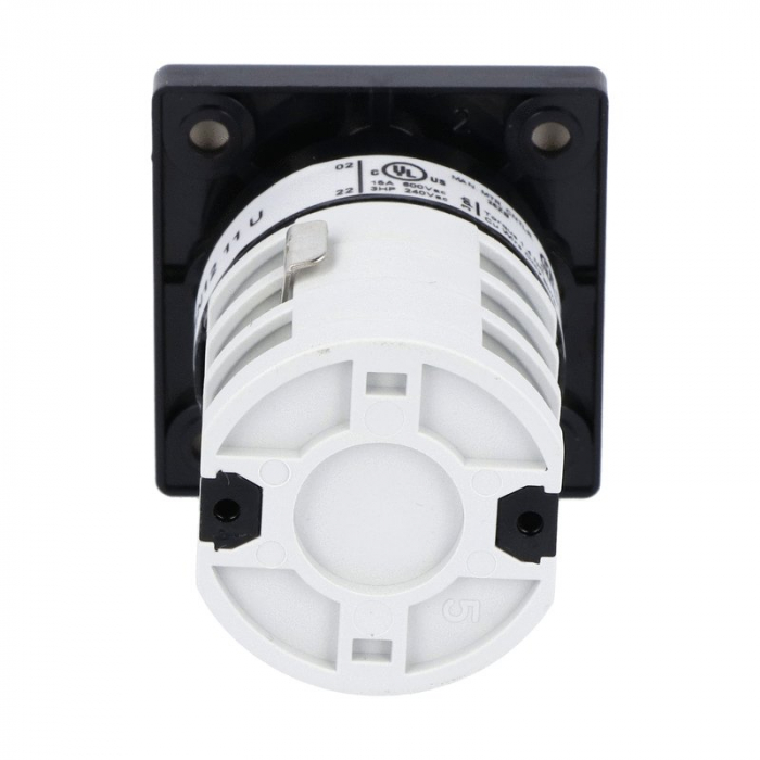 Comutator 12A 4kW 3 poli 1-0-2 IP40 rotativ inversor de sens motor  48x48mm [4]