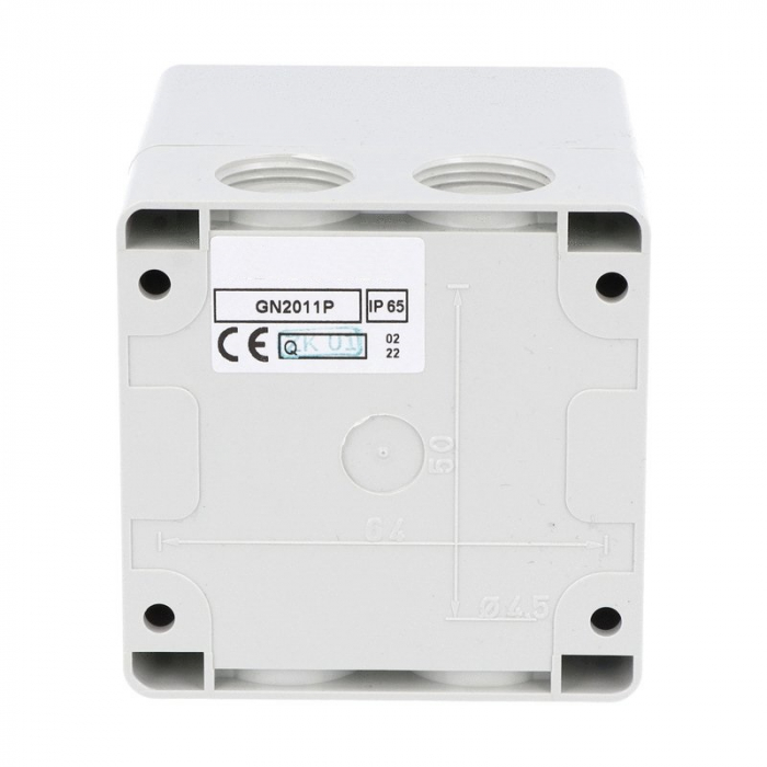 Comutator 20A 5.5kW 3 poli 1-0-2 IP65 rotativ inversor de sens motor  75x75mm [5]