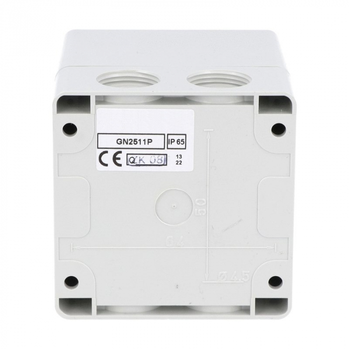 Comutator 25A 7.5kW 3 poli 1-0-2 IP65 rotativ inversor de sens motor  75x75mm [5]