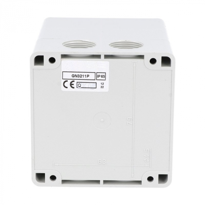 Comutator 32A 11kW 3 poli 1-0-2 IP65 rotativ inversor de sens motor 90x90mm [5]