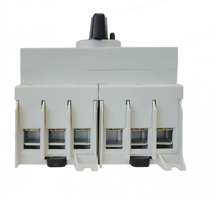 Comutator sursa 3x80A 3 poli 80A 1-0-2  rotativ modular montare pe sina [2]
