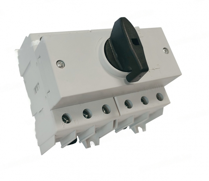 Comutator sursa 3x80A 3 poli 80A 1-0-2  rotativ modular montare pe sina [1]