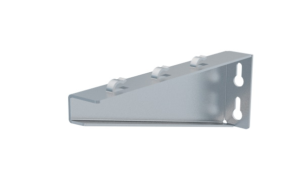Consolă 200x70mm NZM200 electro-galvanizată suport pentru prindere canal cablu din sârmă mesh 200mm, susținere maxim 100 kg [1]