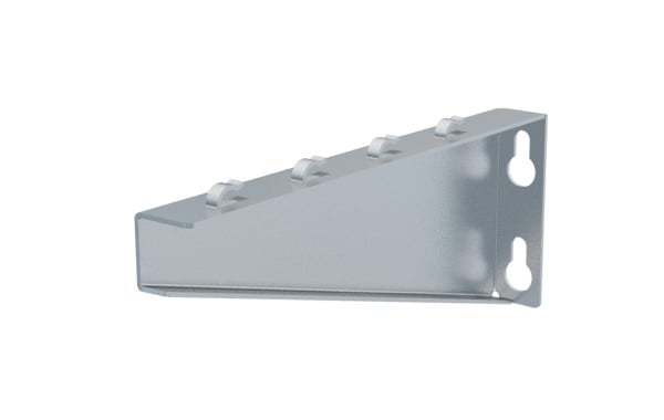 Consolă 250x100mm NZM250 electro-galvanizată suport pentru prindere canal cablu din sârmă mesh 250mm, susținere maxim 110 kg [1]