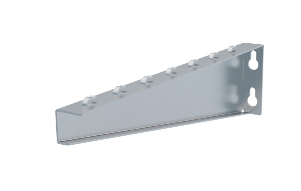 Consolă 400x105mm NZM400 electro-galvanizată suport pentru prindere canal cablu din sârmă mesh 400mm, susținere maxim 130 kg [1]
