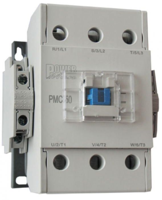 Contactor 3 poli 50A cu bobina la 400V AC 2NO+2NC 2 contacte normal deschise + 2 contacte normal inchise [1]