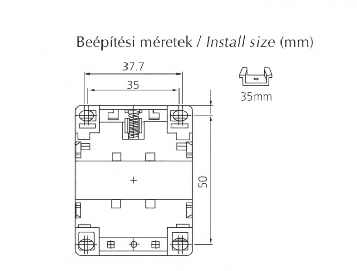 Contactor mini 12A cu 3 poli alimentare bobina 230V AC + 1 contact NO [5]