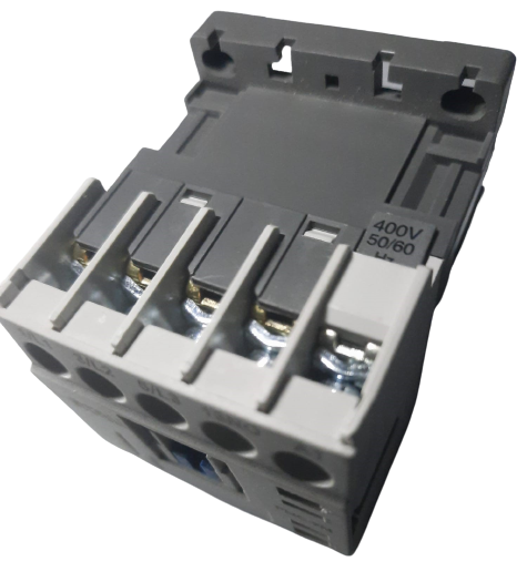 Contactor mini 6A cu 3 poli alimentare bobina 400V AC + 1 contact NO [2]