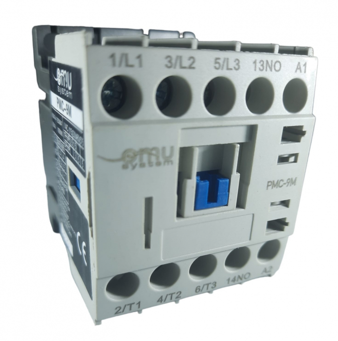 Contactor mini 9A cu 3 poli alimentare bobina 400V AC + 1 contact NO [1]