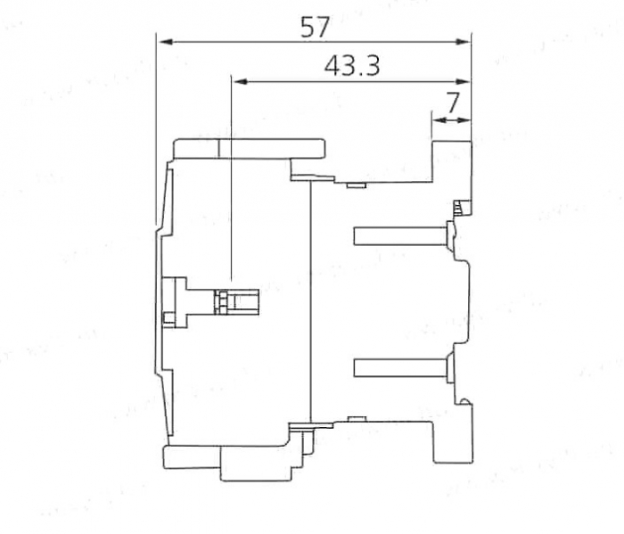Contactor mini reversibil 9A alimentare bobina la 230V AC 3 poli + 2 contacte normal deschise NO [7]