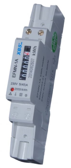 Contor monofazic cu afisaj analog 45A IP51 montaj pe sina [1]