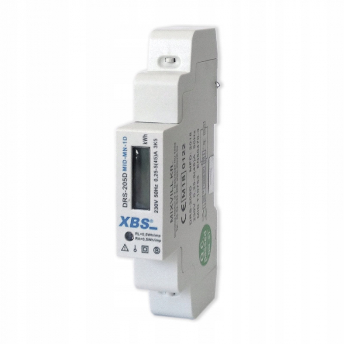 Contor monofazic cu afisaj digital 45A IP51 montaj pe sina [2]