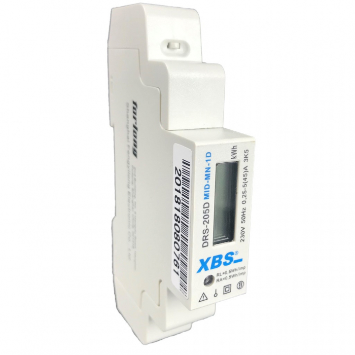 Contor monofazic cu afisaj digital 45A IP51 montaj pe sina [1]