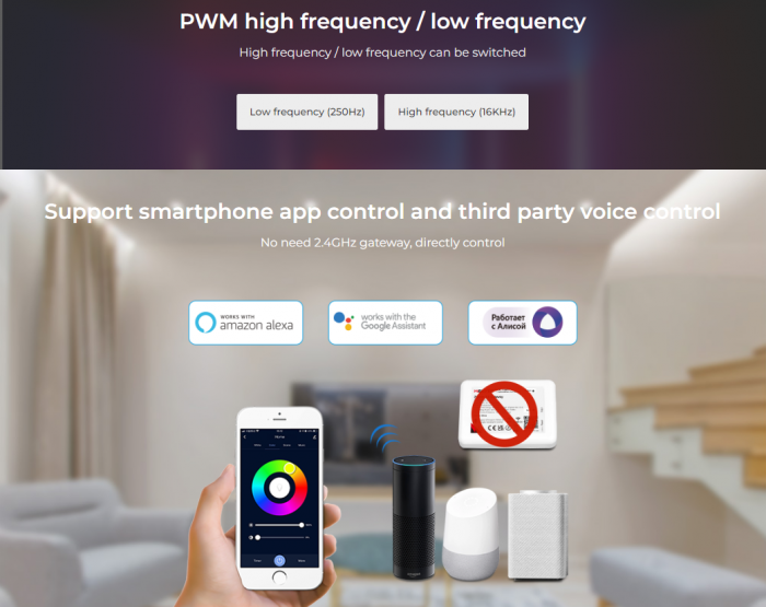 Controler de zonă cu LED Mi-Light MiBoxer Group Control 3 în 1 Tuya Wi-fi DIM+RGB RGBW RGB+CCT FUT037W+ [10]