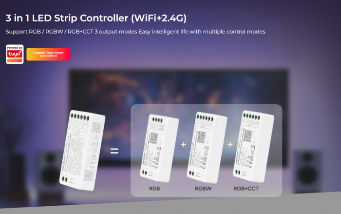 Controler de zonă cu LED Mi-Light MiBoxer Group Control 3 în 1 Tuya Wi-fi DIM+RGB RGBW RGB+CCT FUT037W+ [5]
