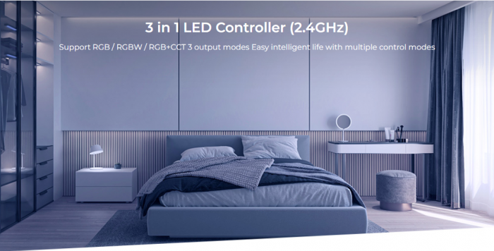 Controler de zonă Mi-Light MiBoxer Group Control 3 în 1 DIM+RGB/RGBW/RGBWW 6A/ch FUT037S+ [4]