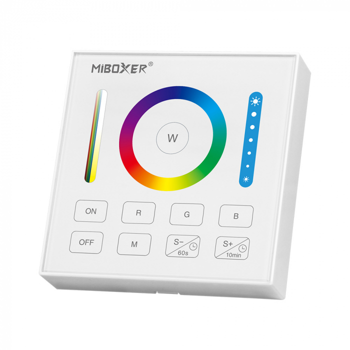Controler Mi-Light MiBoxer Group Control grup perete telecomandă albă DIM+RGB+CCT B0 [1]