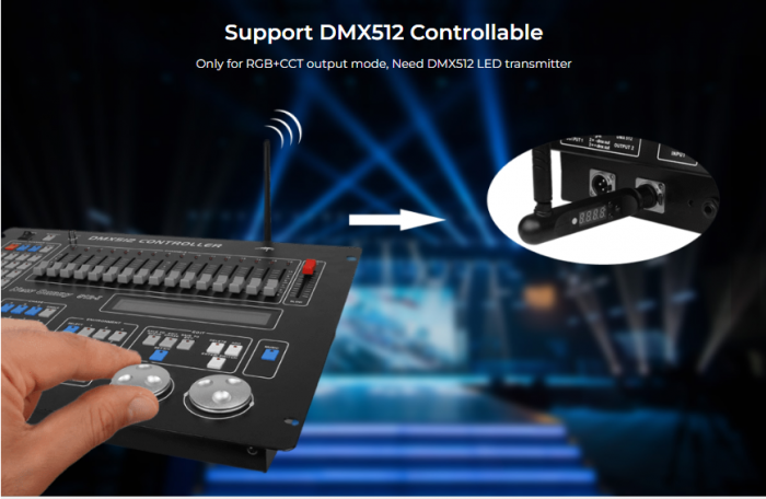 Controler Mi-Light SYS-T1 MiBoxer Group Control gazdă cu 1 canal pentru lumini de sistem SYS de 24 V [6]