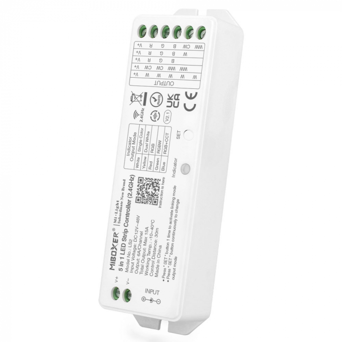 Controller banda led Mi-Light LS2 MiBoxer 5 în 1 (2,4 GHz), control de zonă 15A maxim 30m [1]