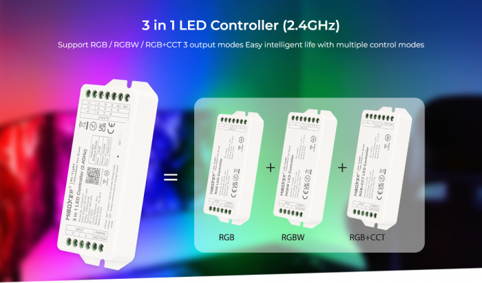 Controller de zonă Mi-Light MiBoxer Group Control 3 în 1 DIM+RGB/RGBW/RGBWW 10A FUT037P+ [5]