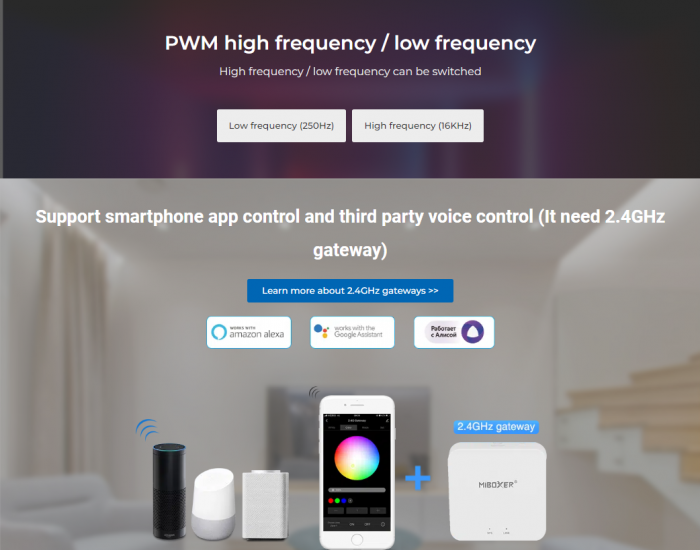 Controller de zonă Mi-Light MiBoxer Group Control 3 în 1 DIM+RGB/RGBW/RGBWW 10A FUT037P+ [7]