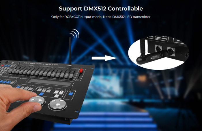 Controller de zonă Mi-Light MiBoxer Group Control 3 în 1 DIM+RGB/RGBW/RGBWW 10A FUT037P+ [6]