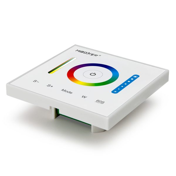 Controller Mi-Light P3 MiBoxer LED Panou alb de perete 2 în 1 Benzi LED dimabil RGB/RGBW/RGB+CCT, IC cu ecran tactil capacitiv de înaltă precizie [2]