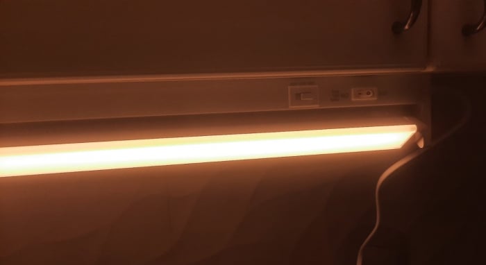 Corp de iluminat 16W 1600lm 120cm pentru mobila cu partea lumioasa reglabila 170° si tipul de lumina reglabil CCT [7]