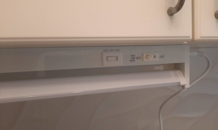 Corp de iluminat 16W 1600lm 120cm pentru mobila cu partea lumioasa reglabila 170° si tipul de lumina reglabil CCT [6]