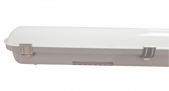 Corp LED 40W 1200x80mm CCT temperatura de culoare reglabila 3000K / 4000K / 6500K 6400lm IK10 IP65 material policarbon (PC) cu cleme metalice rezistent la praf si apa , 5 ani garantie [3]