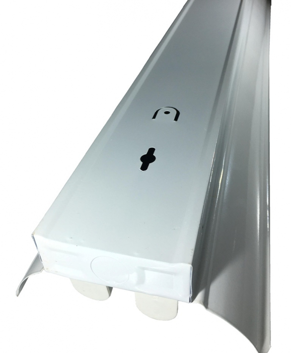 Corp neon cu reflector metalic echipat pentru tub fluorescent T8 G13 2x36W IP21 1200mm [3]