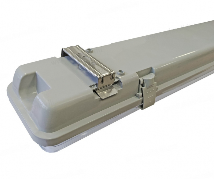 Corp neon neechipat pentru tuburi LED T8 G13 la ambele capete 2x120cm ABS si policarbon 230V IP65 [2]