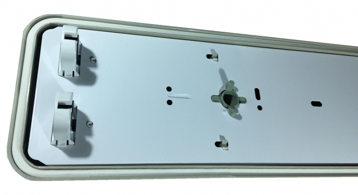 Corp neon neechipat pentru tuburi LED T8 G13 la ambele capete 2x120cm ABS si policarbon 230V IP65 [7]