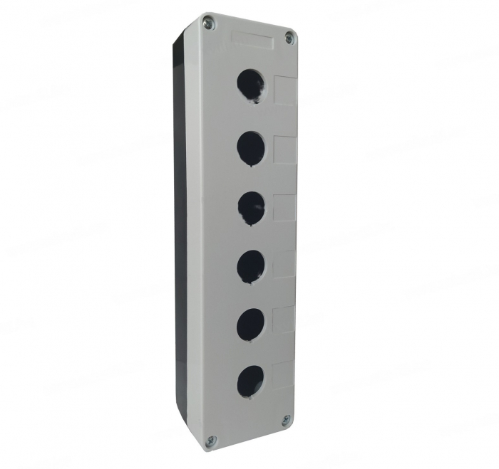 Cutie comanda caseta goala neechipata cu 6 gauri pentru 6 butoane 22mm IP65 [1]