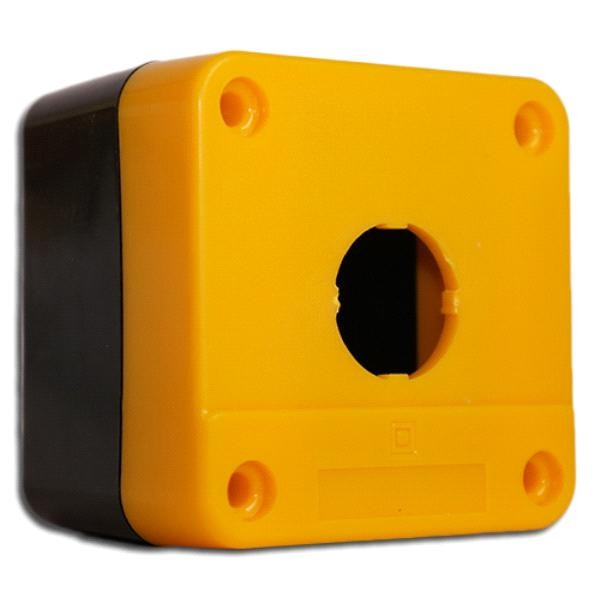 Cutie comanda caseta goala galbena pentru 1 buton cu gaura 22mm IP65 [1]