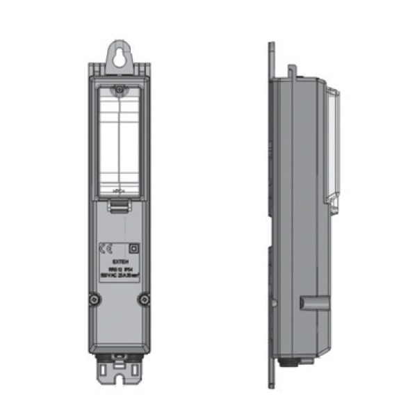 Cutie echipata pentru iluminat public 25A 500V 340x75mm IP54 cu capac transparent cu bloc terminal 4x10-35/4x1,5-4mm² [5]